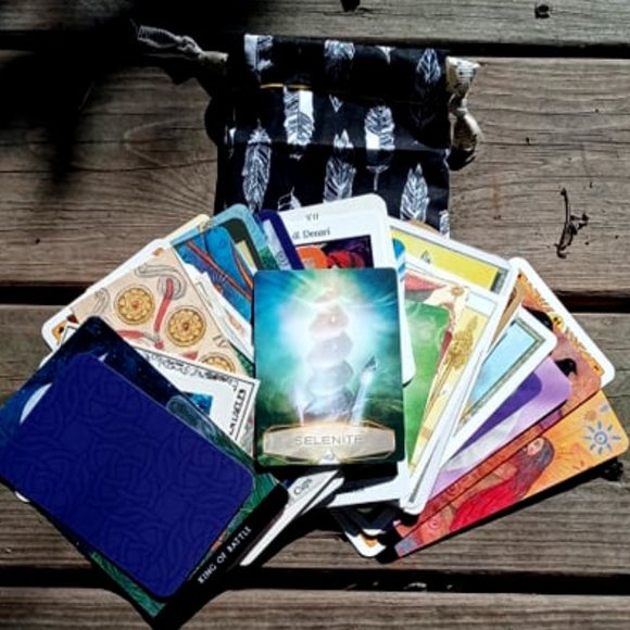 🌟3for50$🌟50 Cards:Eclectic DIVINATION Deck + Handmade bag - Picture 1 of 2